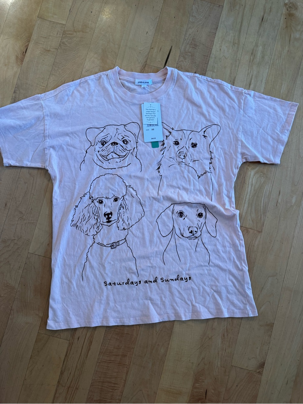 Pink Dog Graphic Tee